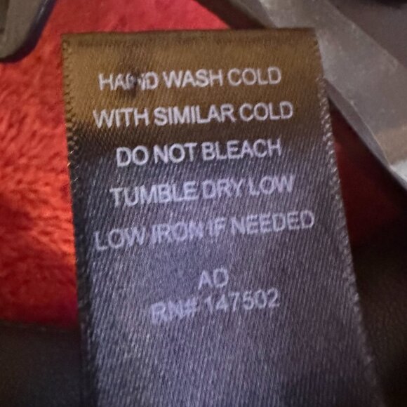 Black Faux Leather Peplum Top - Size 14/16 - Picture 7 of 9